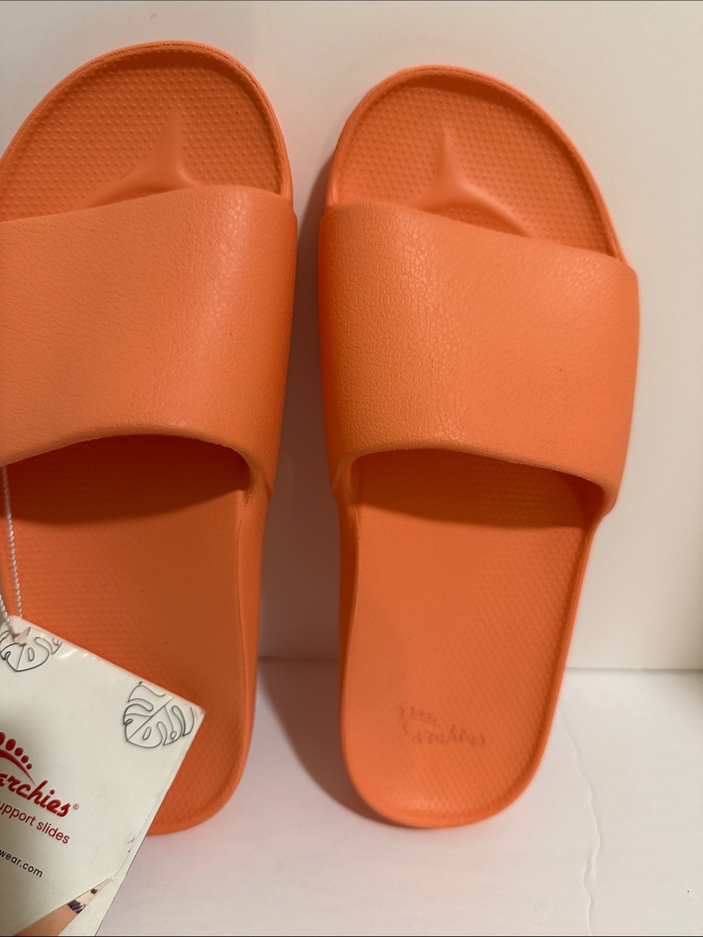 Archie’s Comfort Unisex Slide Sandals - Orange Women’s Size 5
